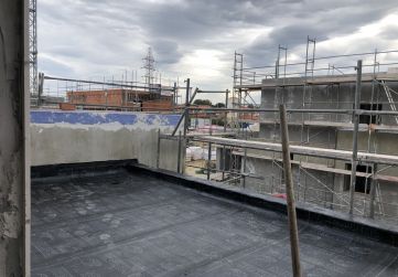 Impermeabilización de terraza en planta primera