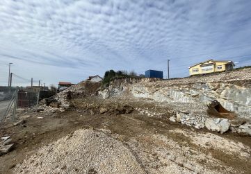 Vista hacia el oeste de la excavación