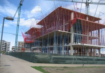 Vista edificio alzado sur y oeste