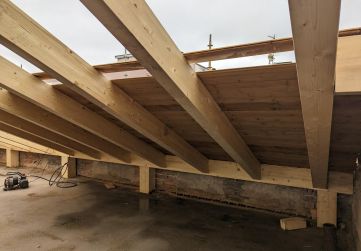 ESTRUCTURA DE MADERA Y TARIMA