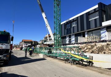 Desmontaje segunda grua torre