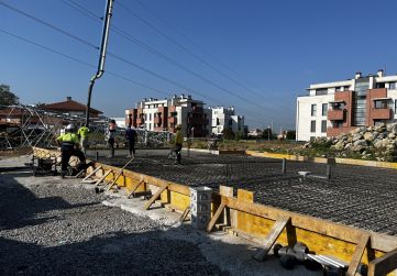 Labores de hormigonado de cimentación